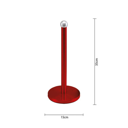 Комплект Поставка за Чаши и Държач за Кухненска Ролка - Червен - Terzico